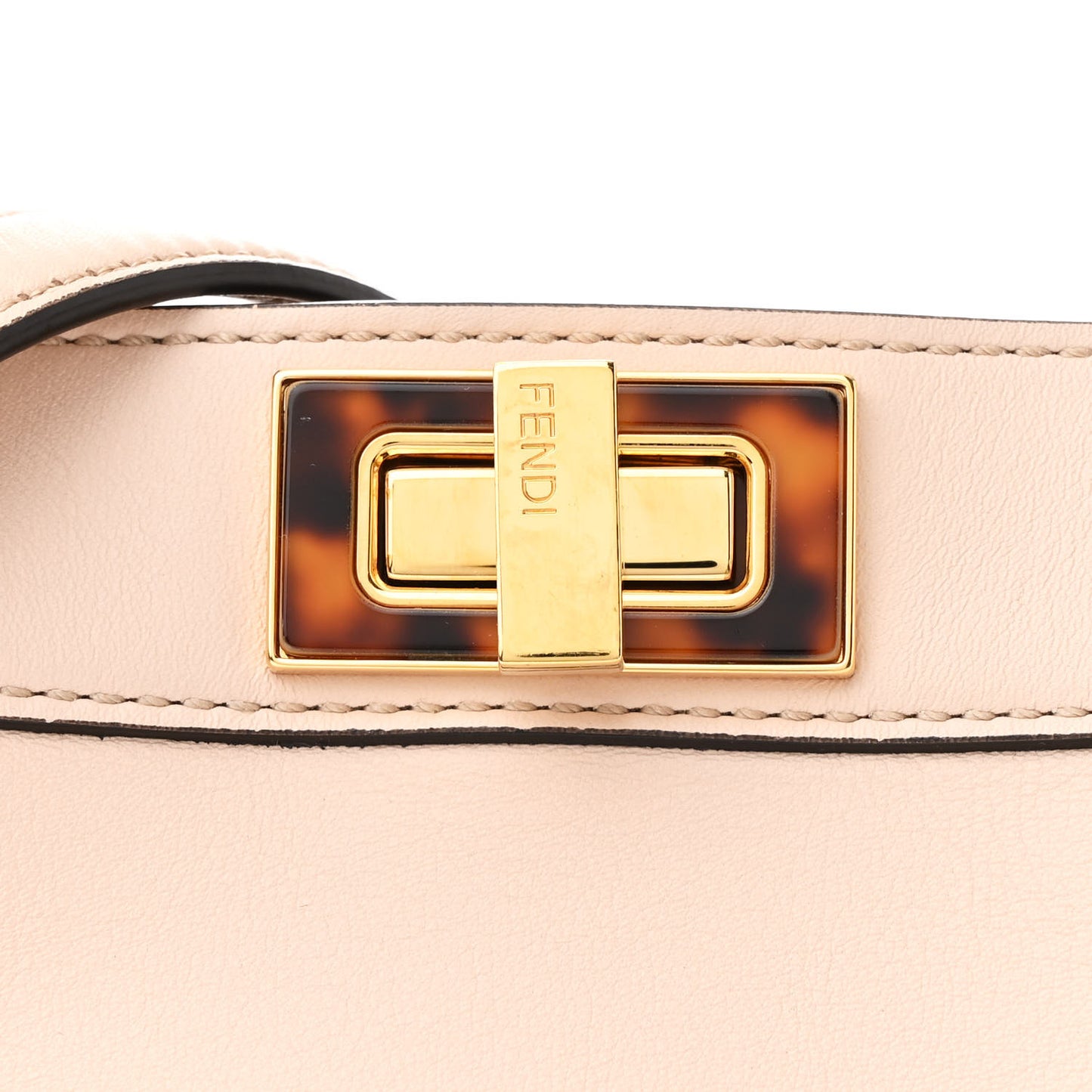 Vitello Seta Shiny Nappa Plexiglass Small Peekaboo I SEE U Satchel  Poudre