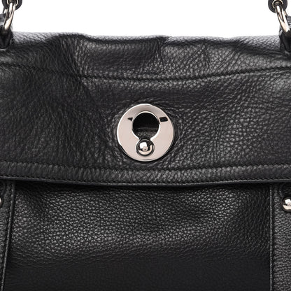 Saint Laurent Calfskin Canvas Medium Muse Two Black 10 of 10