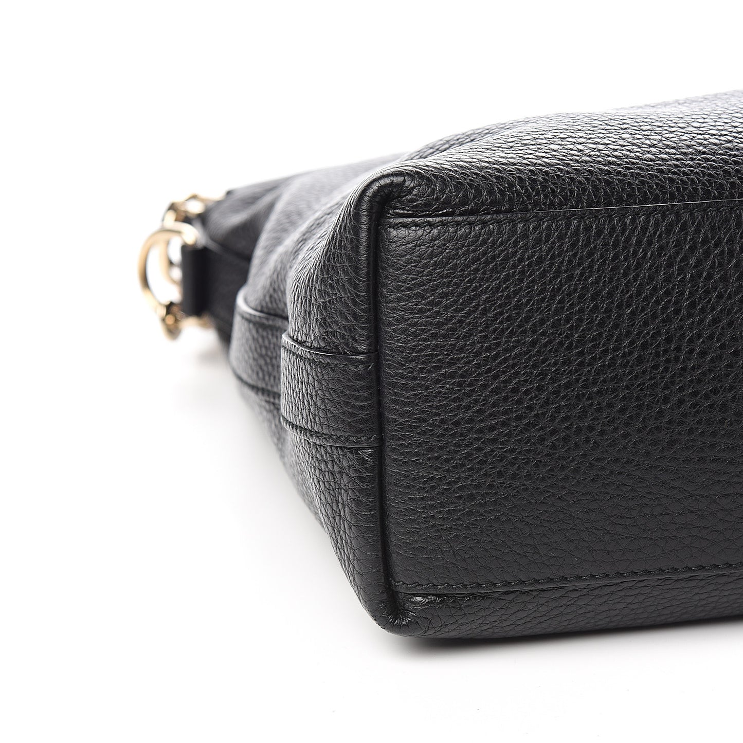 Pebbled Calfskin Small Miss GG Hobo Black