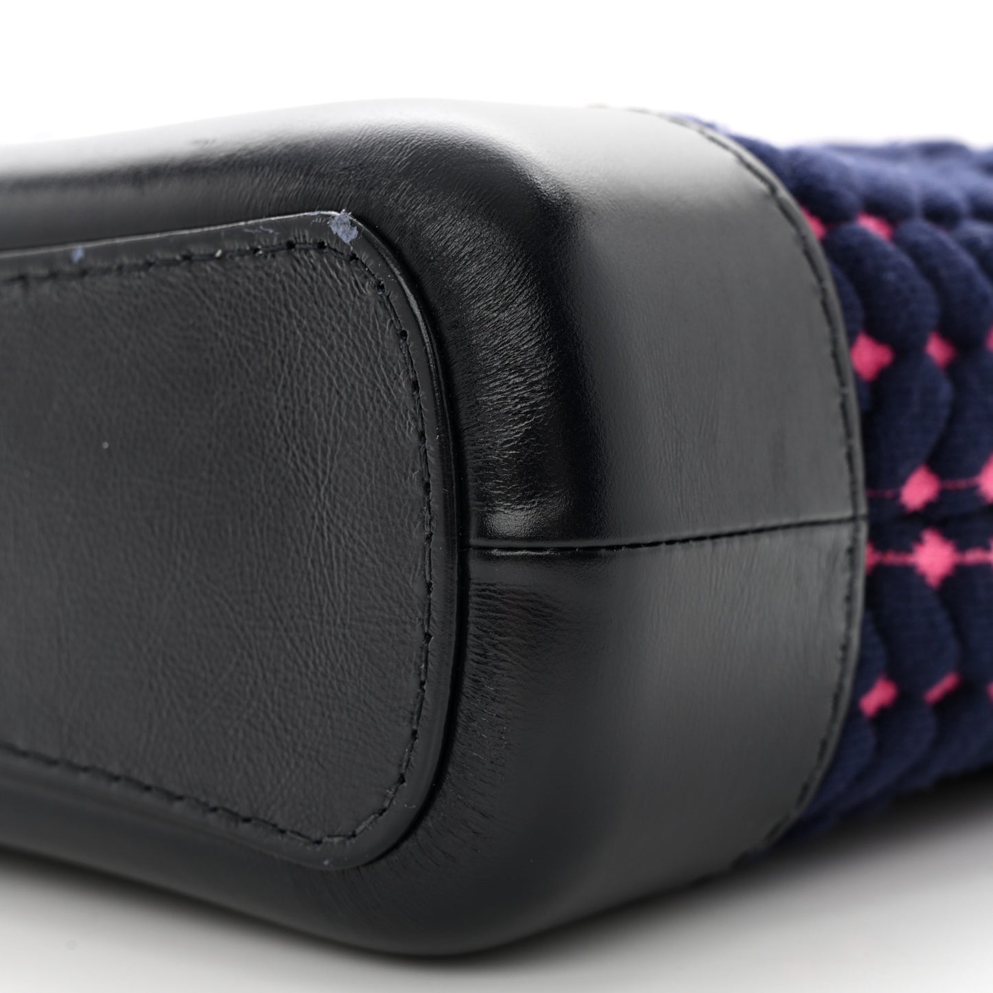 Wool Calfskin Small Gabrielle Hobo Dark Navy