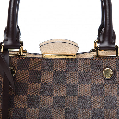Louis Vuitton Damier Ebene Cuir Taurillon Brittany Creme 9 of 9