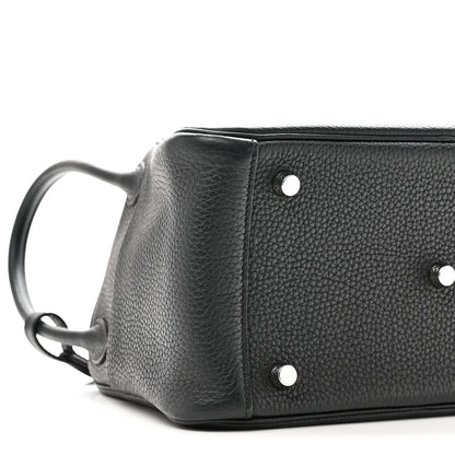 Hermes Taurillon Clemence Lindy 26 Black 9 of 10