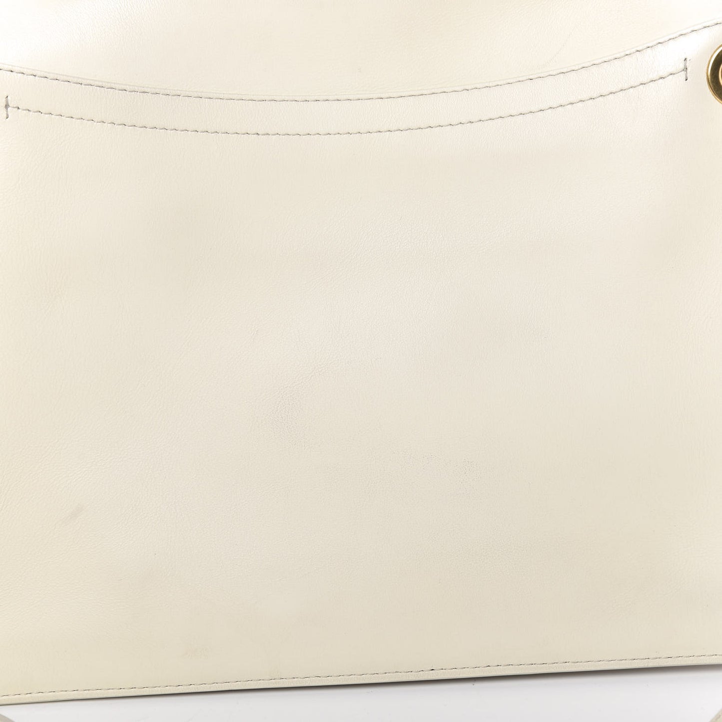 Calfskin Medium Roy Bag Natural White