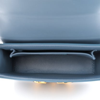 Christian Dior Box Calfskin 30 Montaigne Box Bag Blue 5 of 11