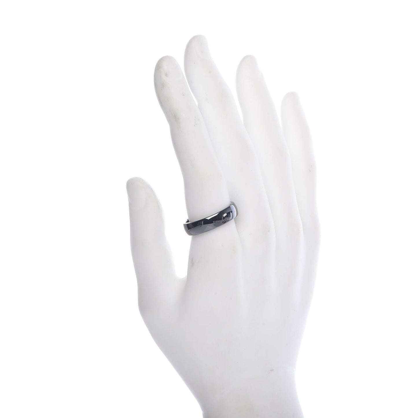 Black Titanium 6mm Band Ring 68 12.25
