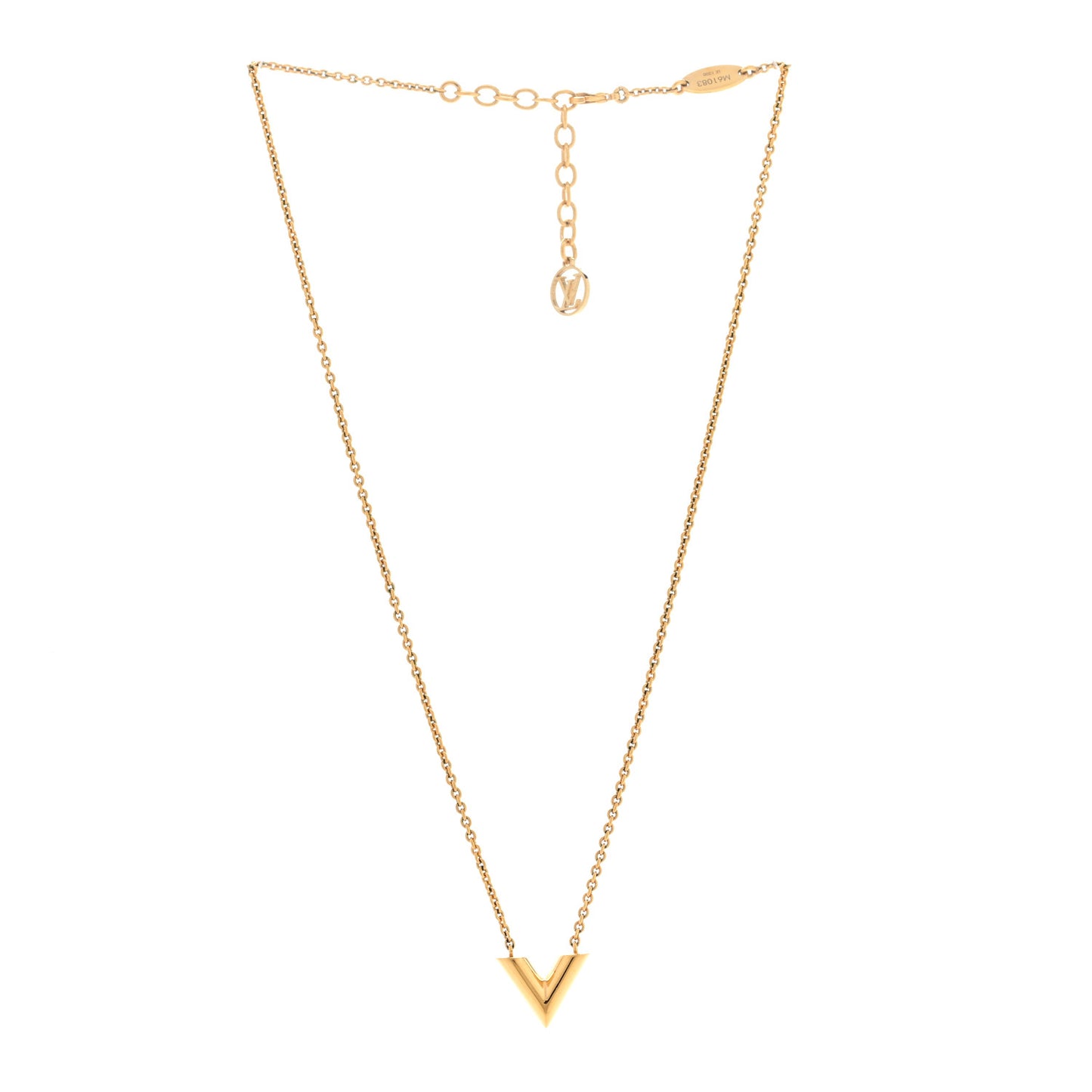 Essential V Necklace Gold