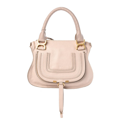 Chloe Calfskin Small Marcie Satchel Abstract White 1 of 9