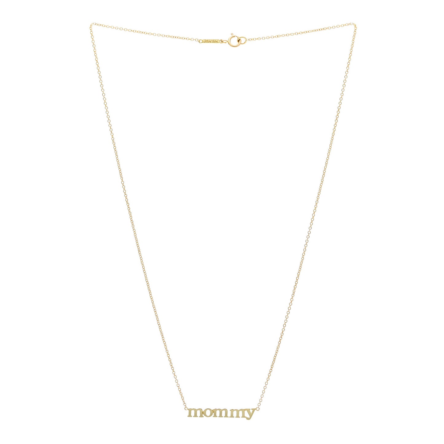 18K Yellow Gold Mommy Necklace