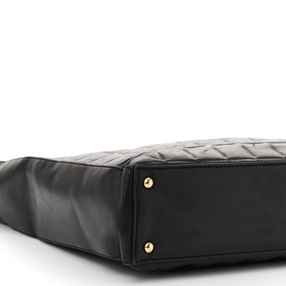 Chanel Lambskin Quilted Chocolate Bar Tote Black 9 of 10