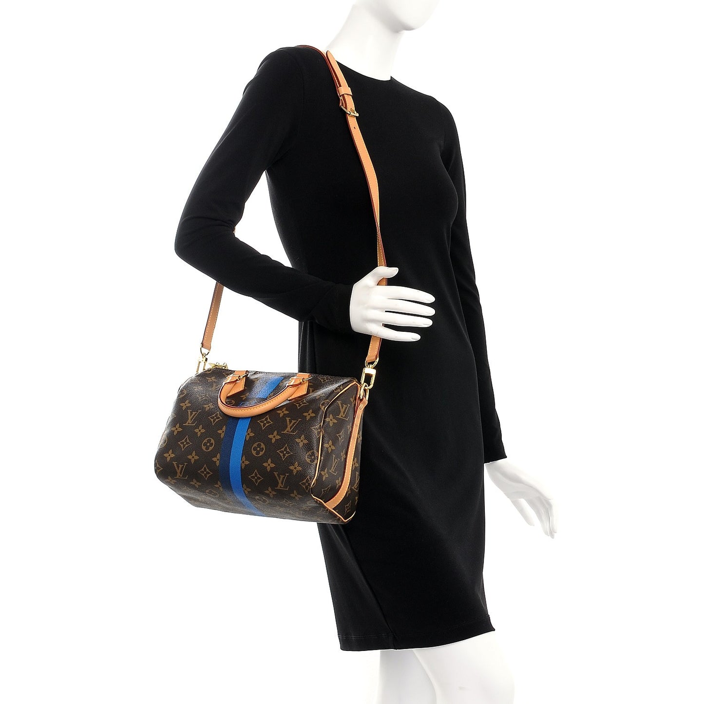 Monogram My LV Heritage Speedy Bandouliere 25 Blue Marine de France