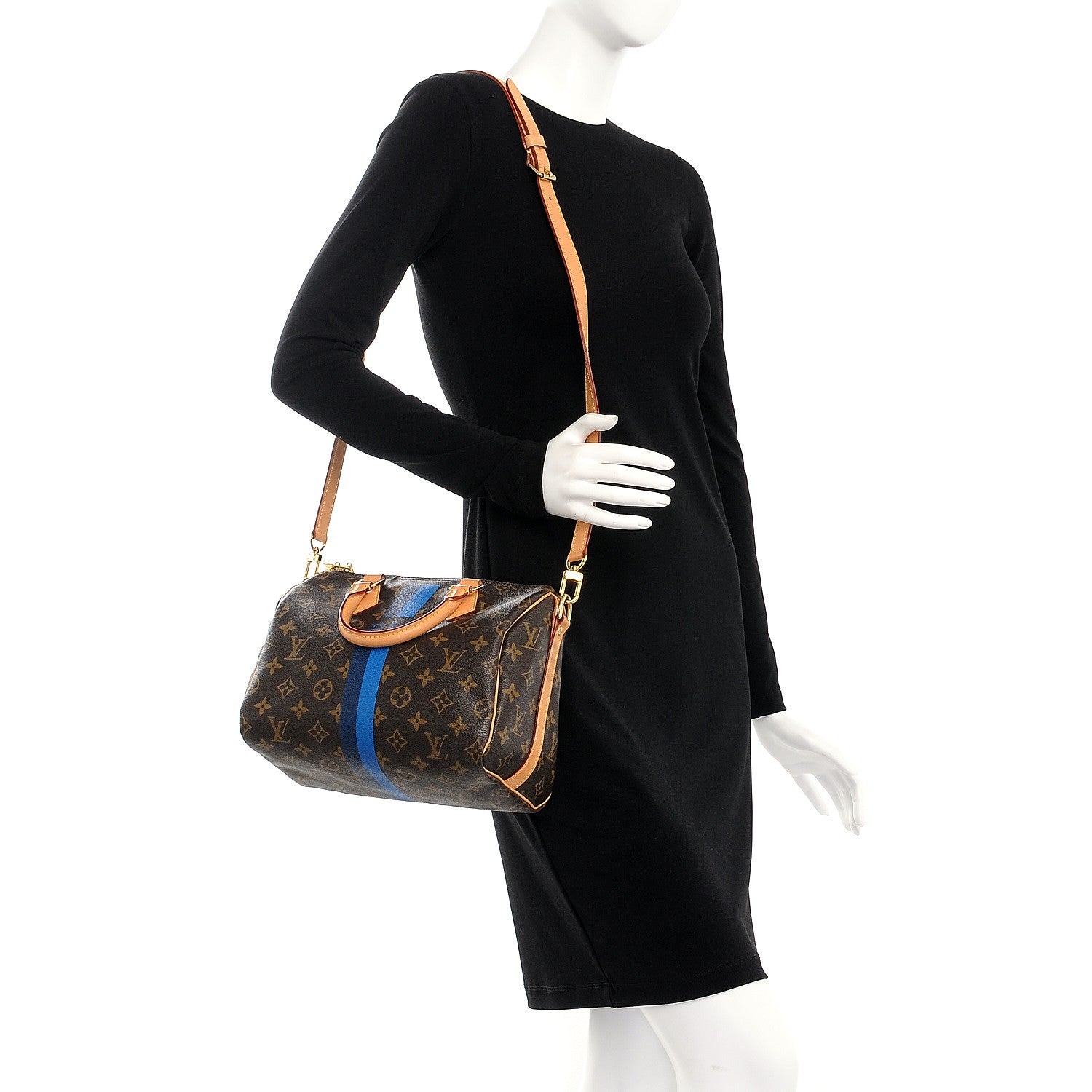 Louis Vuitton Monogram My LV Heritage Speedy Bandouliere 25 Blue Marine de France 2 of 14