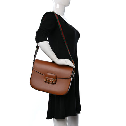 Gucci Calfskin Horsebit 1955 Shoulder Bag Tan 2 of 8