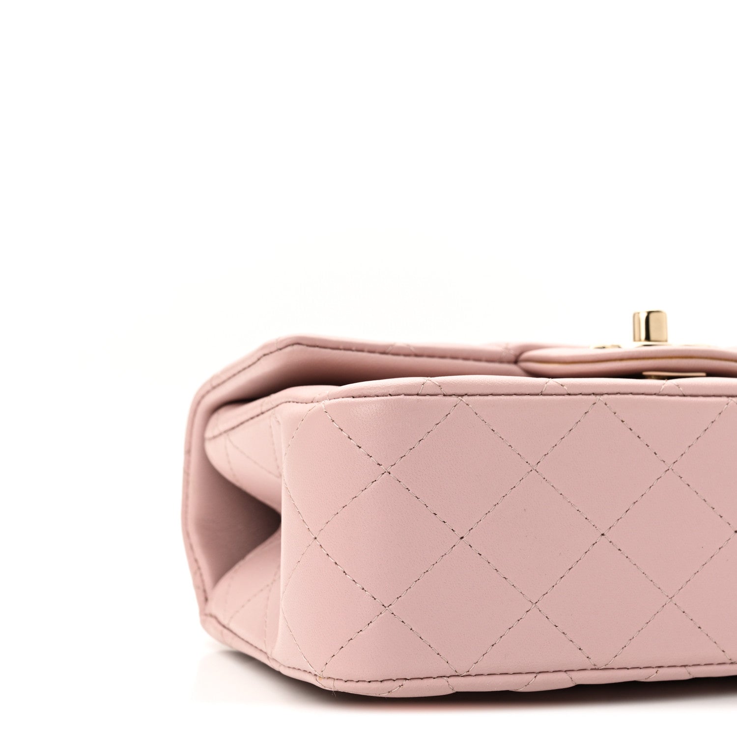 Chanel Lambskin Quilted Mini Top Handle Rectangular Flap Light Pink 9 of 11