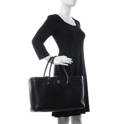 Chanel Calfskin Cerf Shopper Tote Black 3 of 11