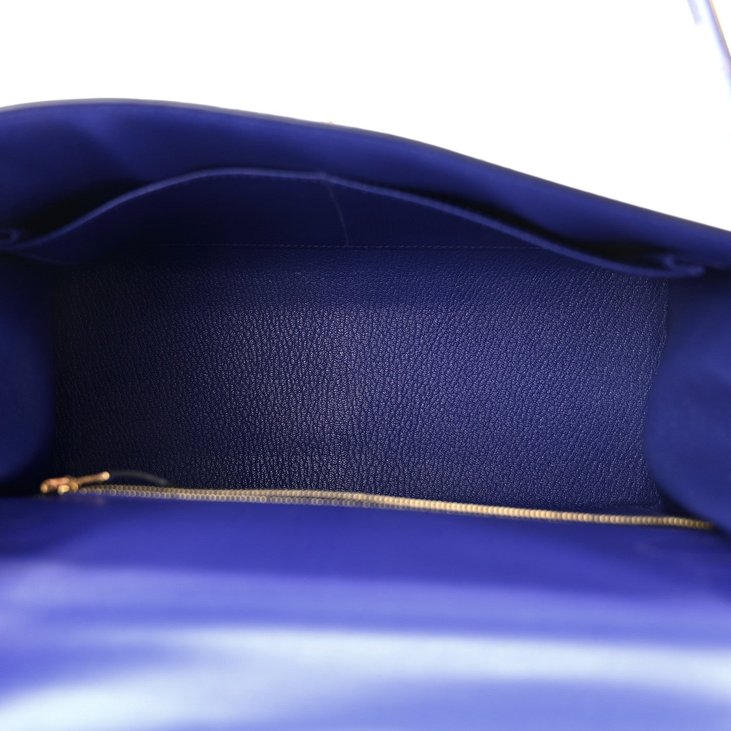 Hermes Tadelakt Kelly Sellier 28 Bleu Electrique 5 of 11