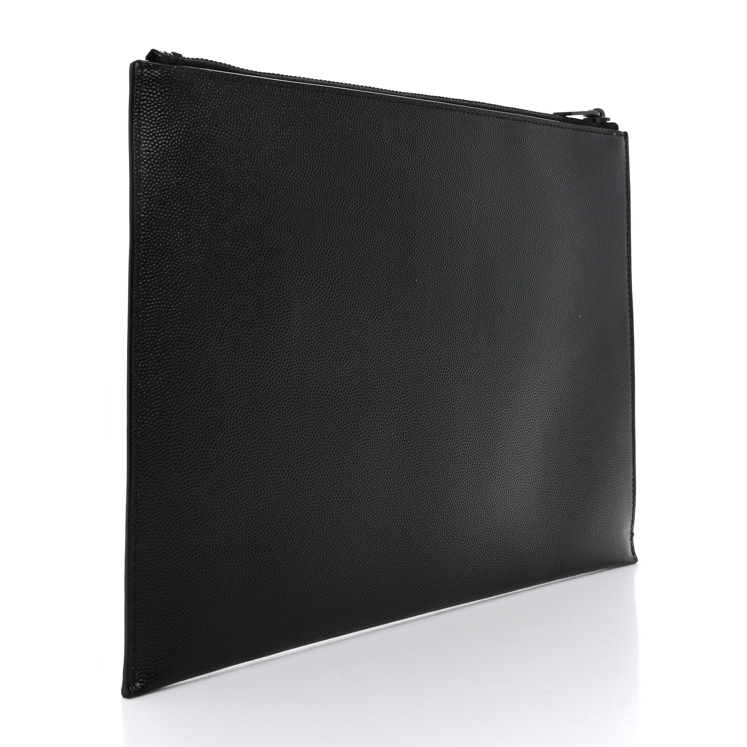 Saint Laurent Grain De Poudre Zipped Tablet Holder Black 3 of 7