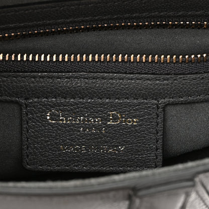 Christian Dior Shiny Goatskin Saddle Bag Grey 6 of 10