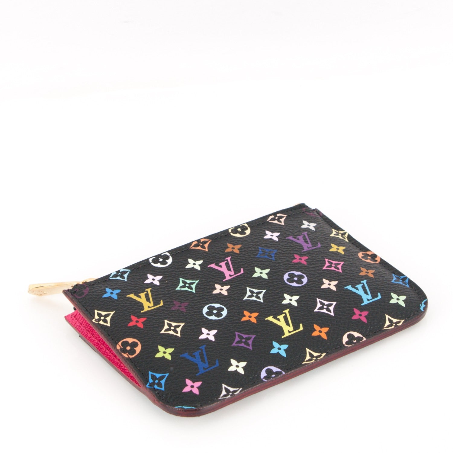 Louis Vuitton Monogram Multicolor Key Pouch Black Grenade 4 of 7