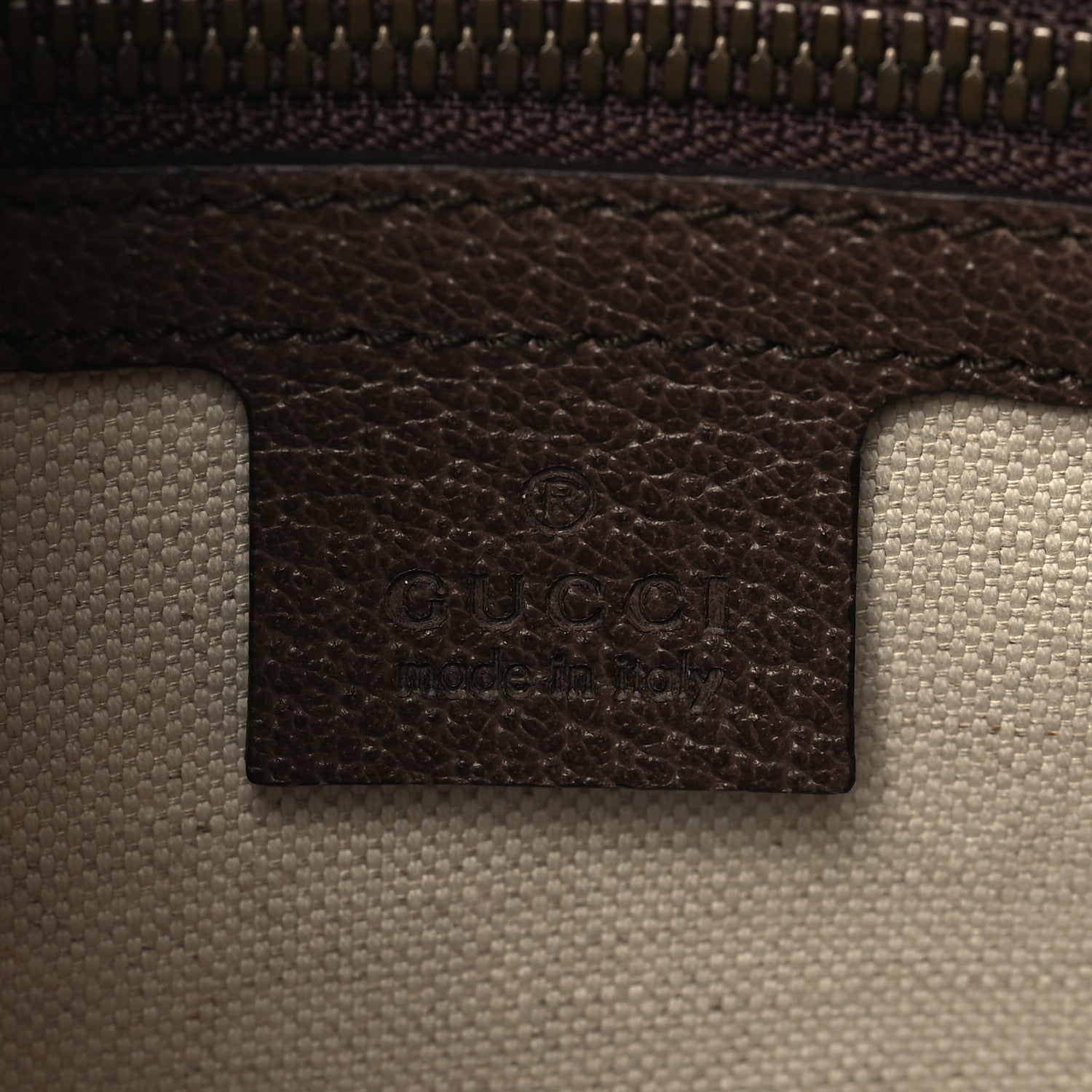 Gucci Soft GG Supreme Monogram Medium Ophidia Belt Bag Dark Brown 6 of 9