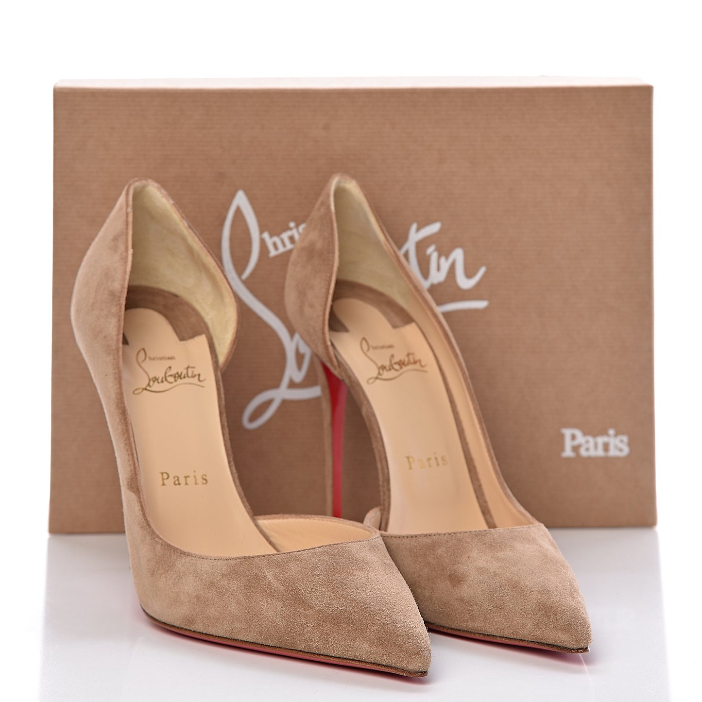 Veau Velours Iriza 100 Pumps 39 Cappuccino