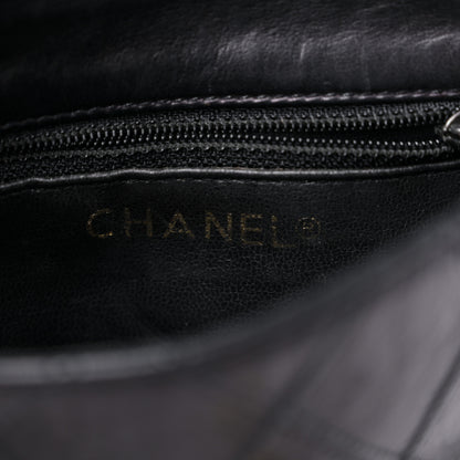 Chanel Calfskin Quilted Flap Waist Belt Bag Black 6 of 14