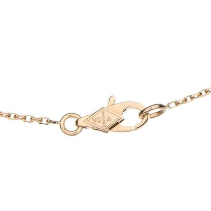 Van Cleef & Arpels 18K Yellow Gold Mother of Pearl Sweet Alhambra Butterfly Pendant Necklace 6 of 8