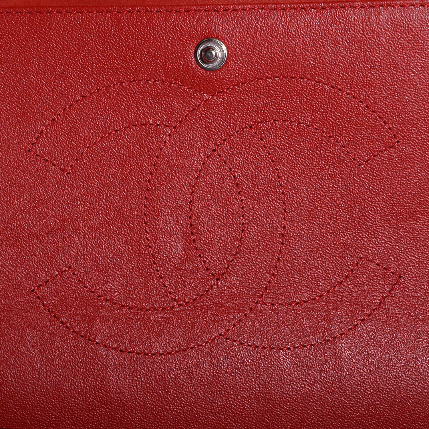Chanel Lambskin Quilted Maxi Double Flap Red 7 of 10