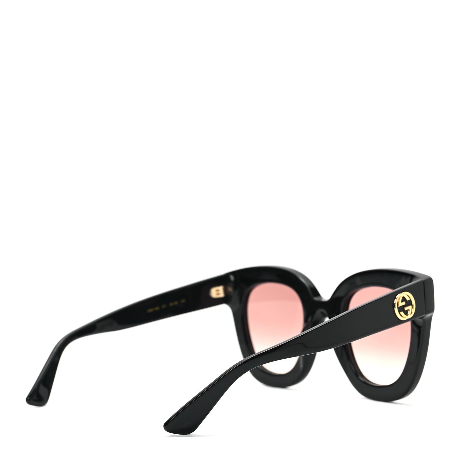 Gucci Acetate Stars Cat Eye Sunglasses GG0116S Black 4 of 7