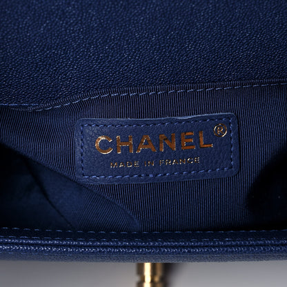Chanel Caviar Quilted Small Boy Flap Blue 6 of 12