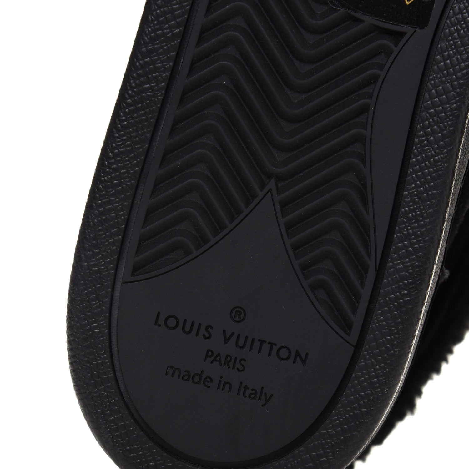 Louis Vuitton Suede Calfskin Shearling Snowdrop Flat Ankle Boot 40 Black 6 of 8