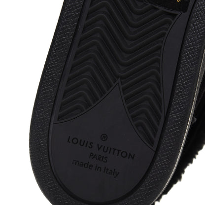 Louis Vuitton Suede Calfskin Shearling Snowdrop Flat Ankle Boot 40 Black 6 of 8