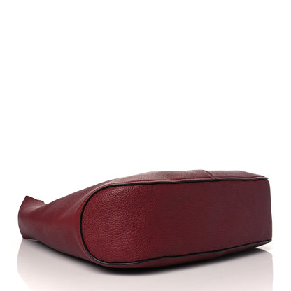 Salvatore Ferragamo Calfskin Gancini Hobo Red 5 of 10