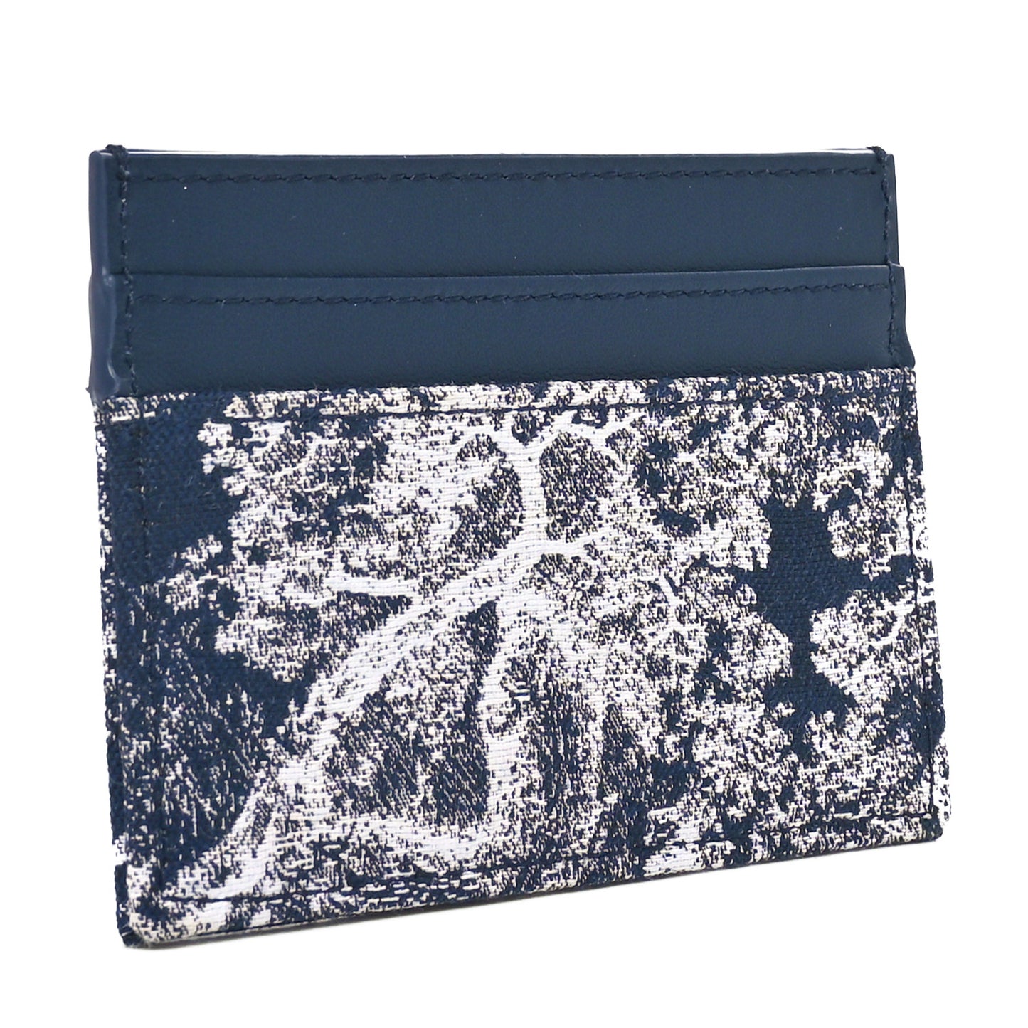 Toile de Jouy Reverse Jacquard 30 Montaigne Freesia Card Holder Blue