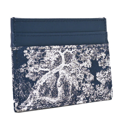 Christian Dior Toile de Jouy Reverse Jacquard 30 Montaigne Freesia Card Holder Blue 3 of 8