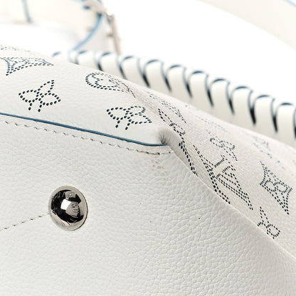 Louis Vuitton Mahina Beaubourg Hobo MM Snow Orage Blue 8 of 8