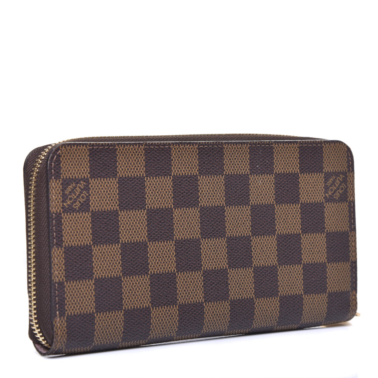Louis Vuitton Damier Ebene Zippy Wallet Rose Ballerine 3 of 8
