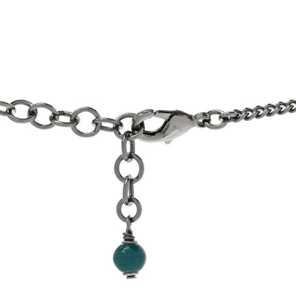 Chanel Ruthenium Crystal Flower CC Lariat Necklace 5 of 6