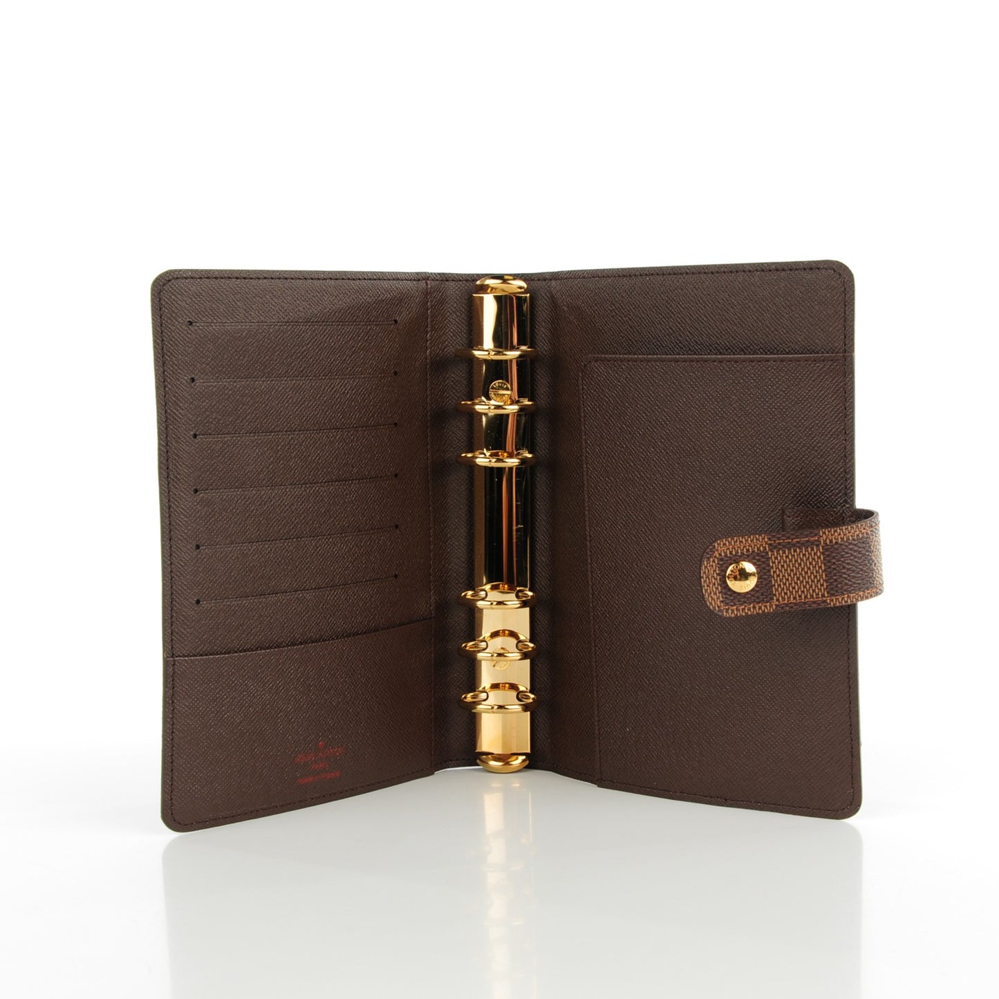 Damier Ebene Medium Ring Agenda Cover