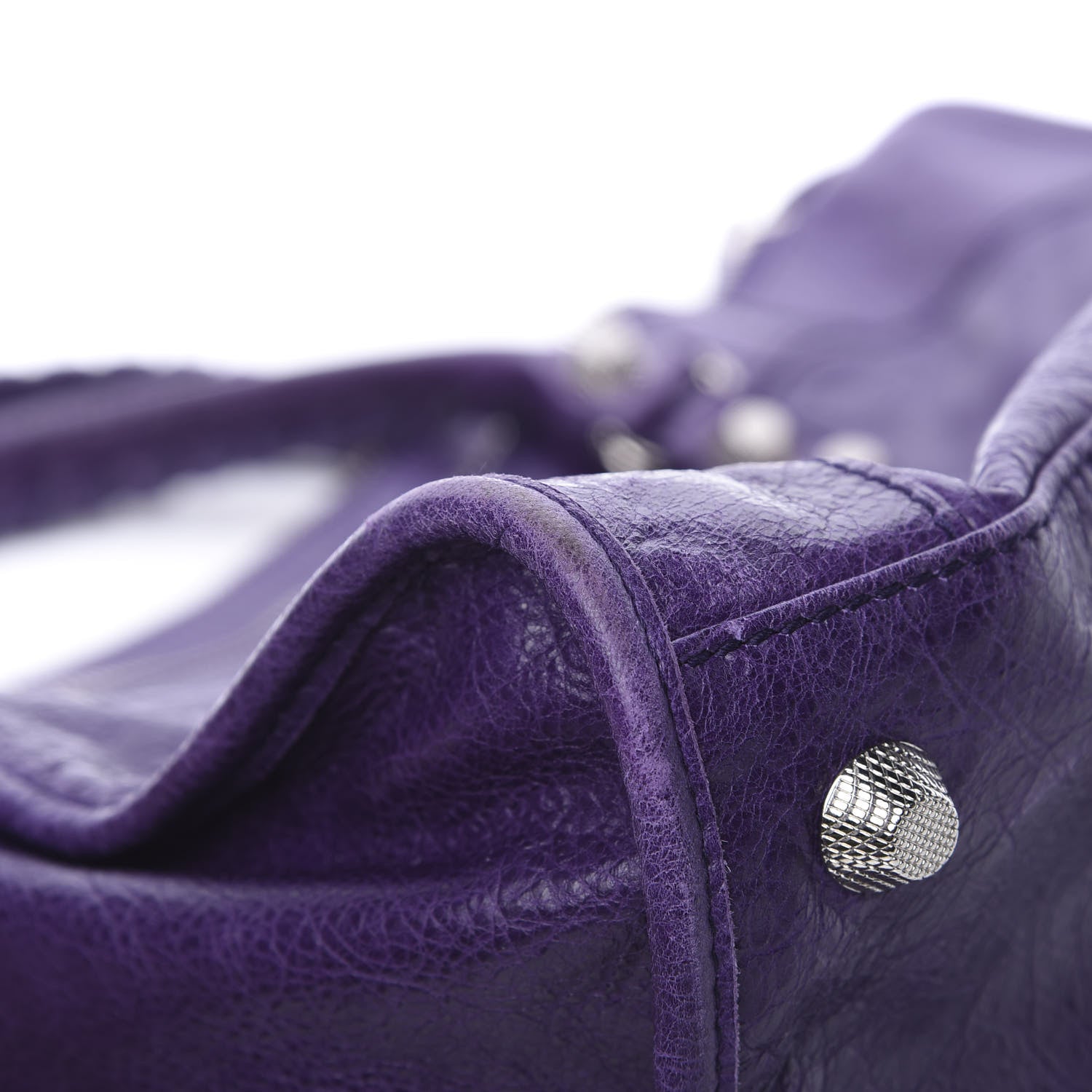 Balenciaga Agneau Giant 12 Silver Hardware Work Dark Violet 10 of 14