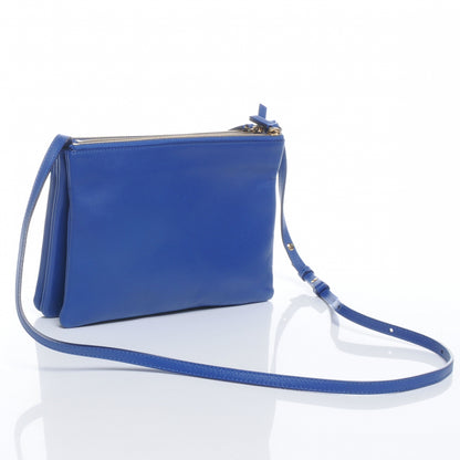 Celine Leather Trio Crossbody Bag Royal Blue 3 of 8