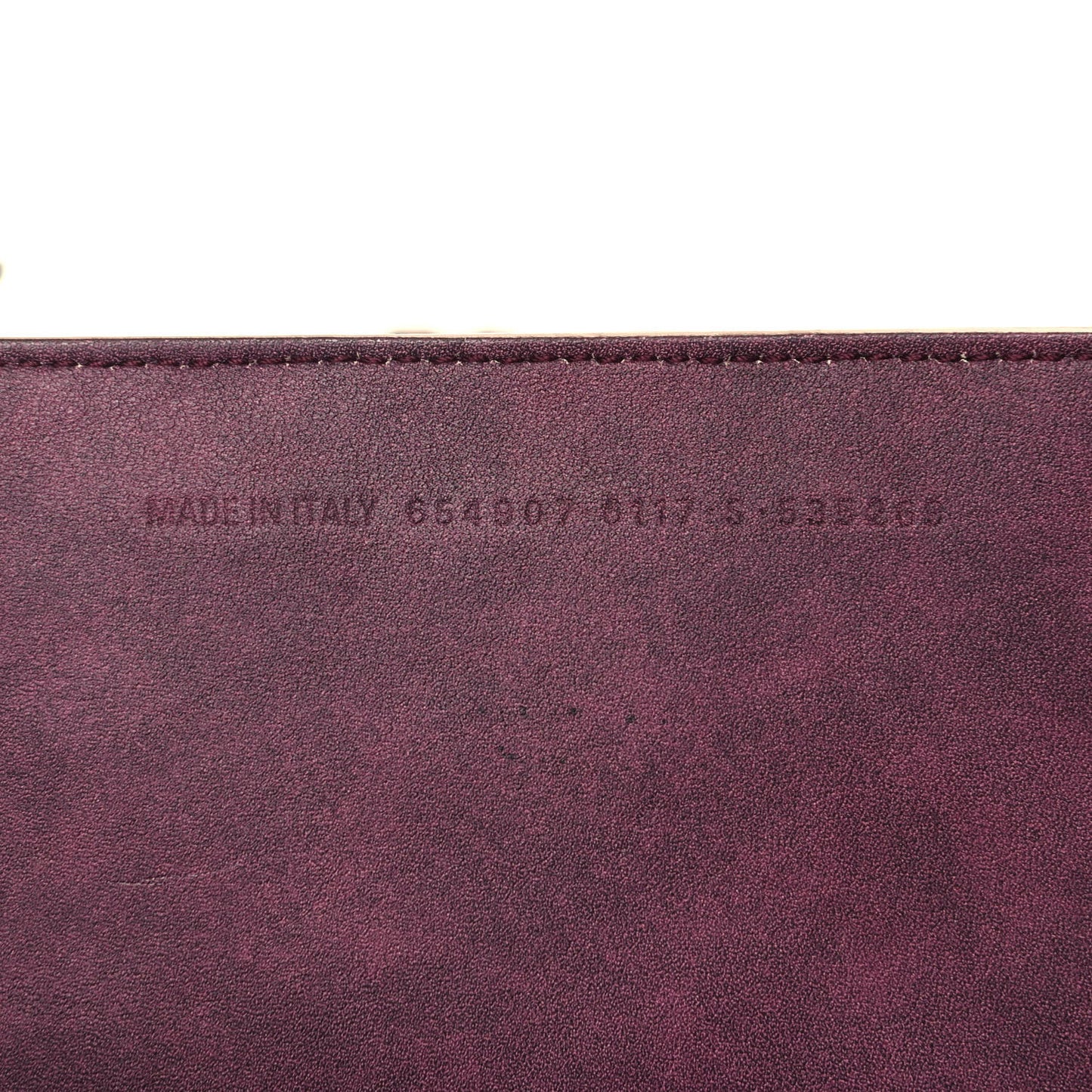 Used Calfskin Rust Hardware Neo Classic City Burgundy