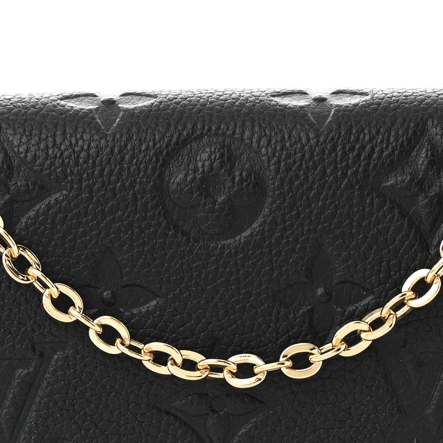Empreinte Pochette Felicie Chain Wallet Black