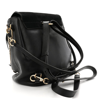 Chloe Suede Calfskin Medium Faye Backpack Black 3 of 14