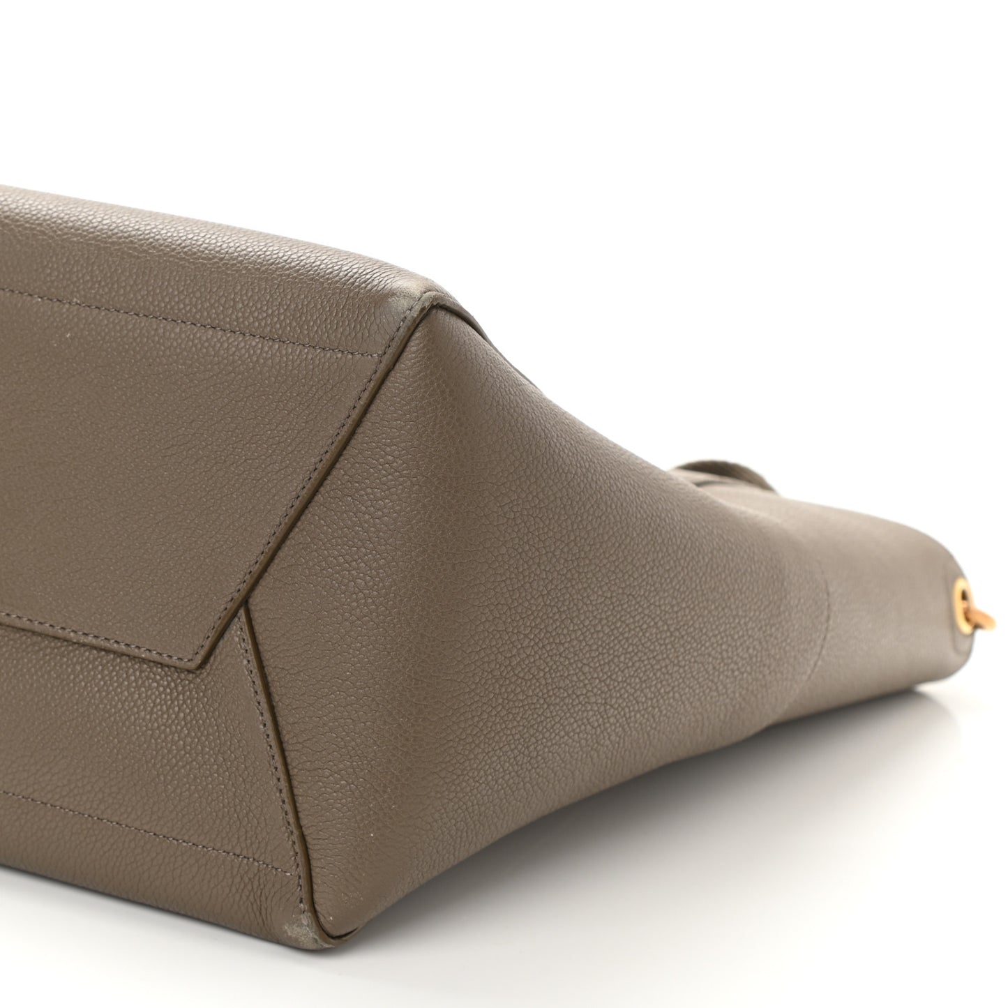 Soft Grained Calfskin Sangle Bucket Bag Taupe