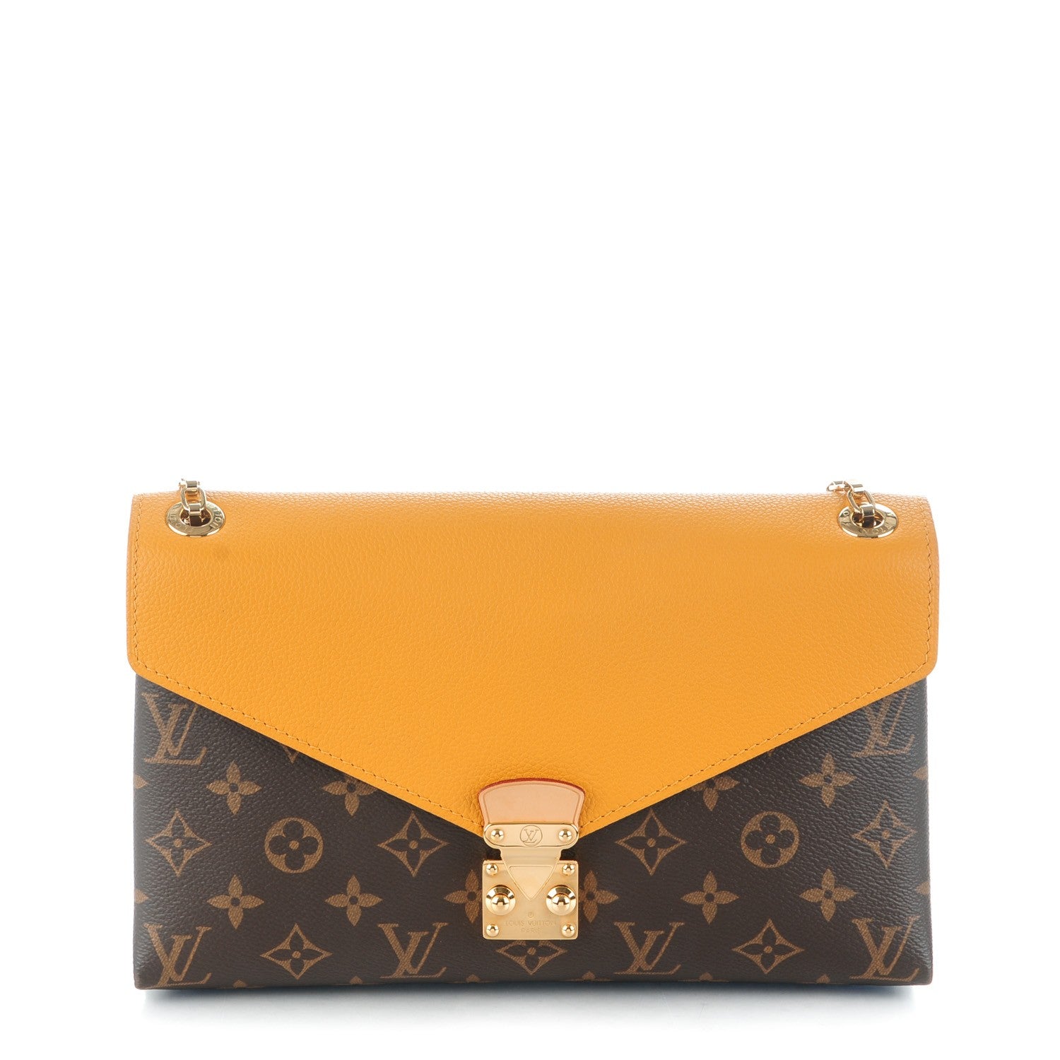 Louis Vuitton Monogram Pallas Chain Safran 1 of 8