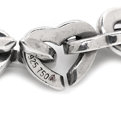 Tiffany Sterling Silver 18K Yellow Gold Heart Links Bracelet 4 of 4