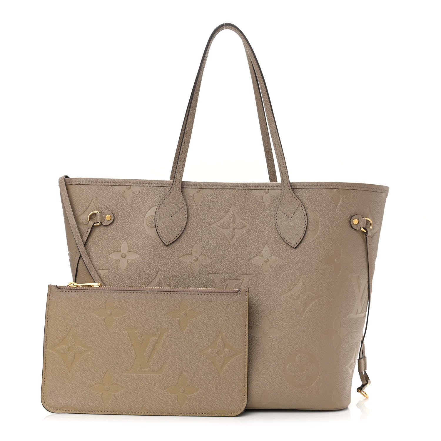 Louis Vuitton Empreinte Monogram Giant Neverfull MM Tourterelle 1 of 14