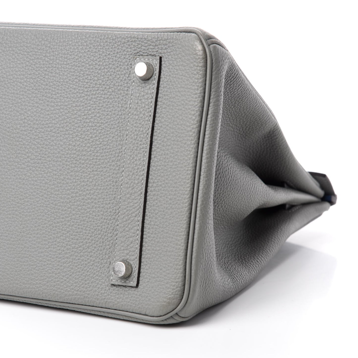 Togo Bi-Color Birkin 35 Gris Mouette Bleu Agate