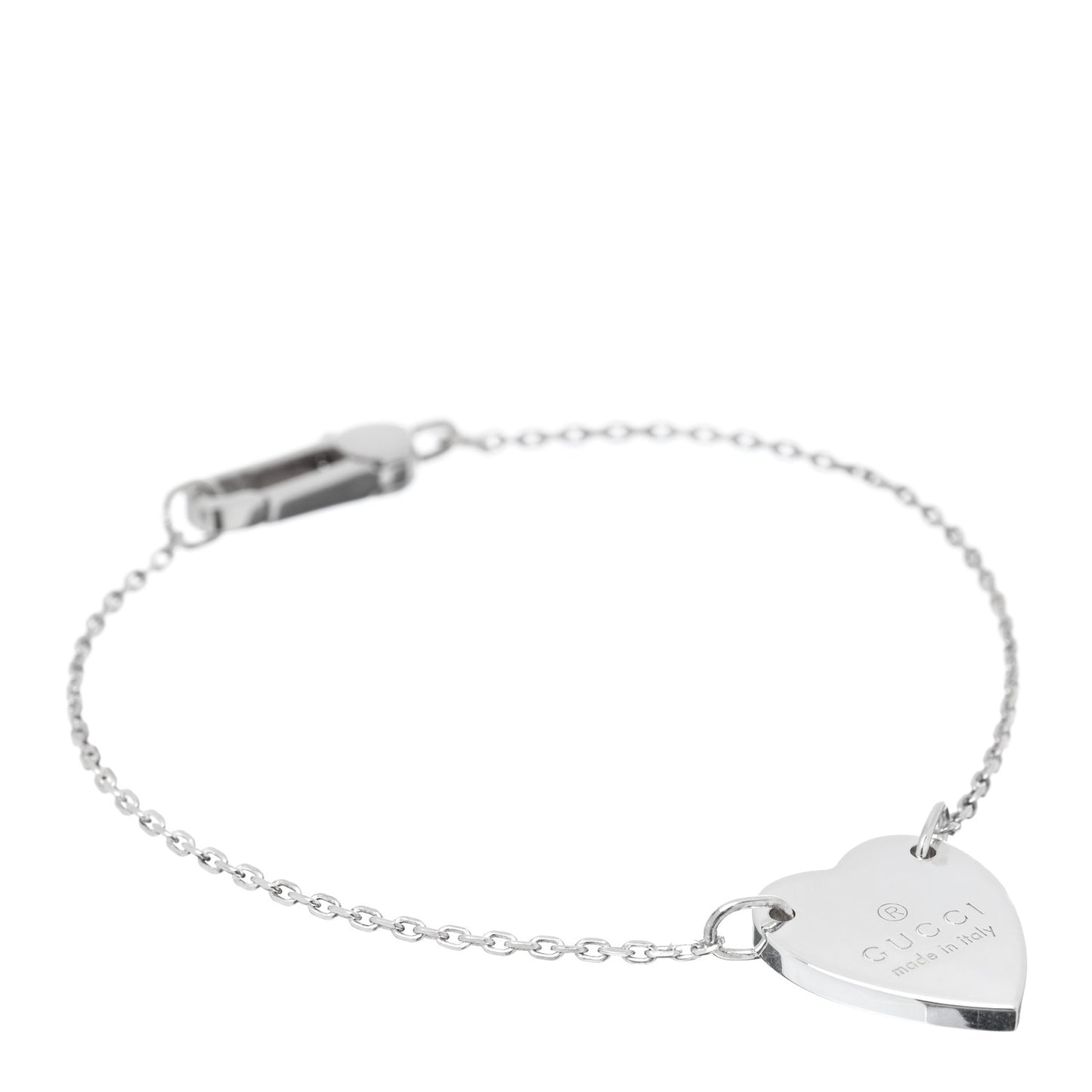 Sterling Silver Trademark Heart Bracelet