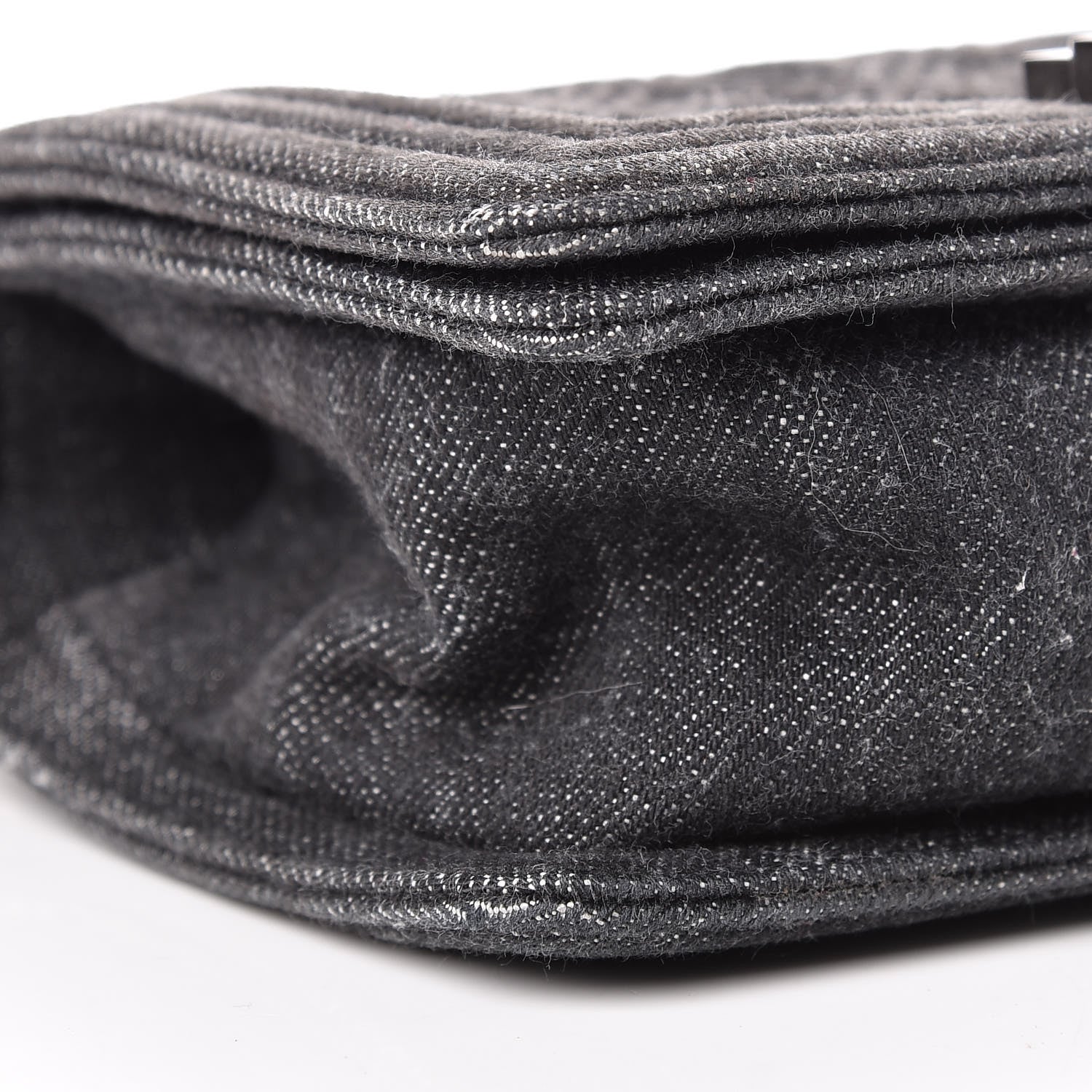 Chanel Denim Quilted Small Boy Flap Black 9 of 14